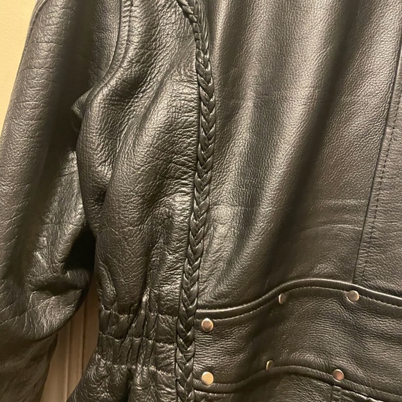 Woman’s biker leather jacket XXL - Picture 2 of 4